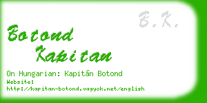 botond kapitan business card